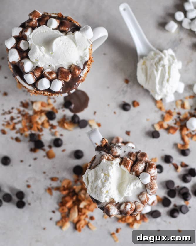 Crockpot Coconut Hot Chocolate I howsweeteats.com Crockpot Coconut Hot Chocolate I howsweeteats.com