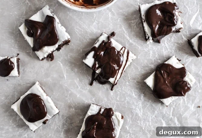 Peppermint Pattie Brownies I howsweeteats.com