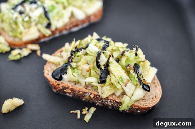 Balsamic Brussels Sprouts Grilled Cheese I howsweeteats.com