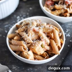 Creamy Tomato Chicken Baked Penne Recipe 2 img 29498 5