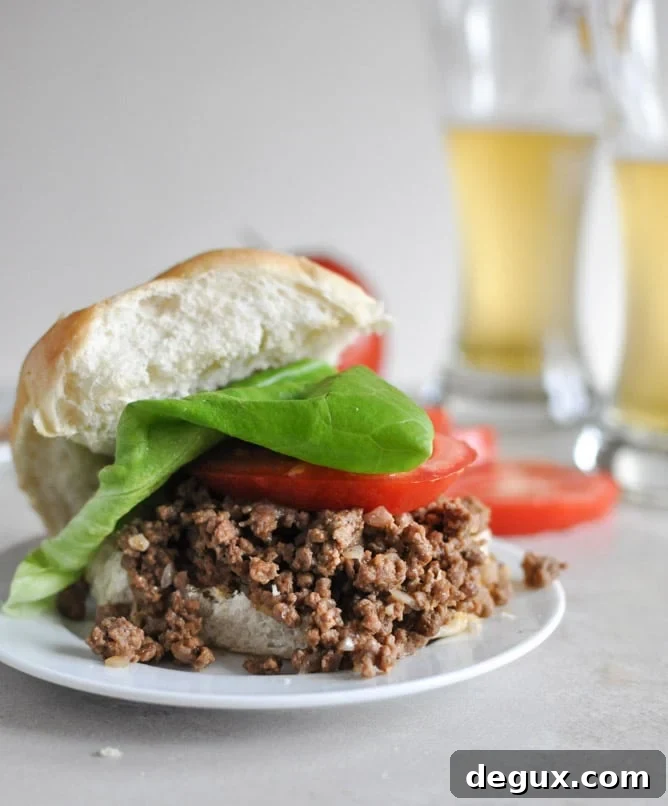 Crockpot Cheeseburgers I howsweeteats.com
