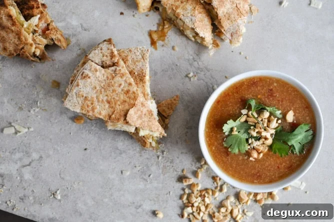 Thai Chicken Quesadillas I howsweeteats.com