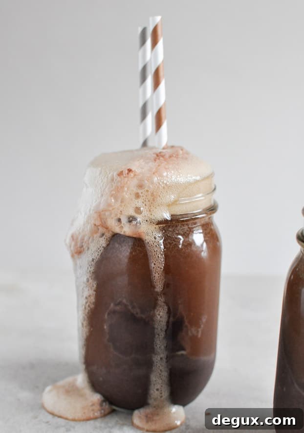 Chocolate Covered Raspberry Winter Ale Floats I howsweeteats.com