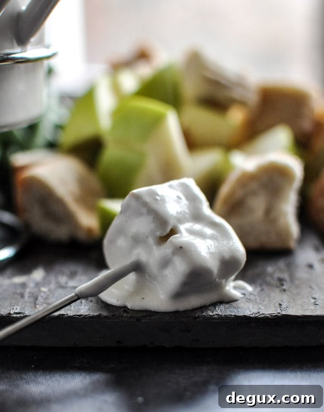 Goat Cheese Fondue with Fried Sage I howsweeteats.com