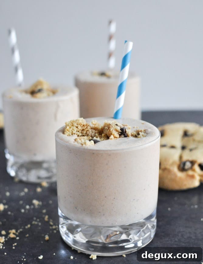 Chocolate Chip Cookie Bailey's Milkshakes I howsweeteats.com Chocolate Chip Cookie Bailey's Milkshakes I howsweeteats.com