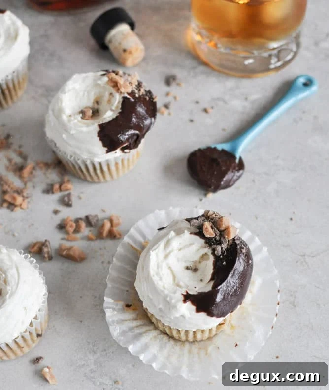 Banana Bourbon Cupcakes I howsweeteats.com Banana Bourbon Cupcakes I howsweeteats.com