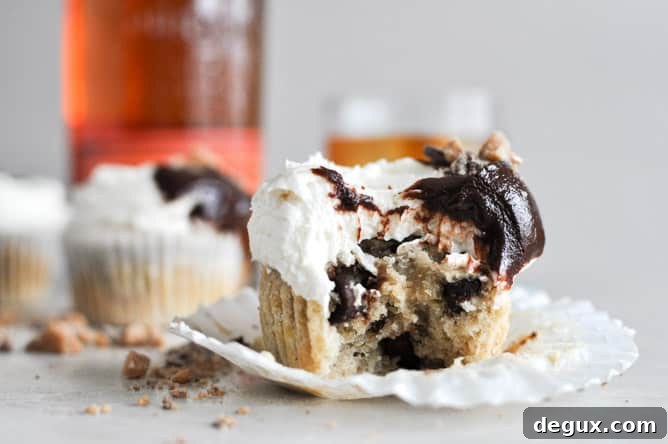 Banana Bourbon Cupcakes I howsweeteats.com Banana Bourbon Cupcakes I howsweeteats.com