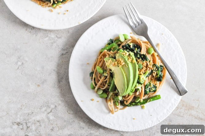 Creamy Pasta Verde with Garlic Brown Butter Breadcrumbs