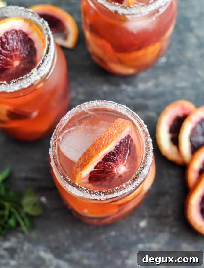 Blood Orange Sangria I howsweeteats.com