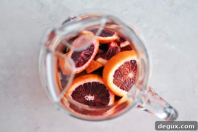 Blood Orange Sangria I howsweeteats.com