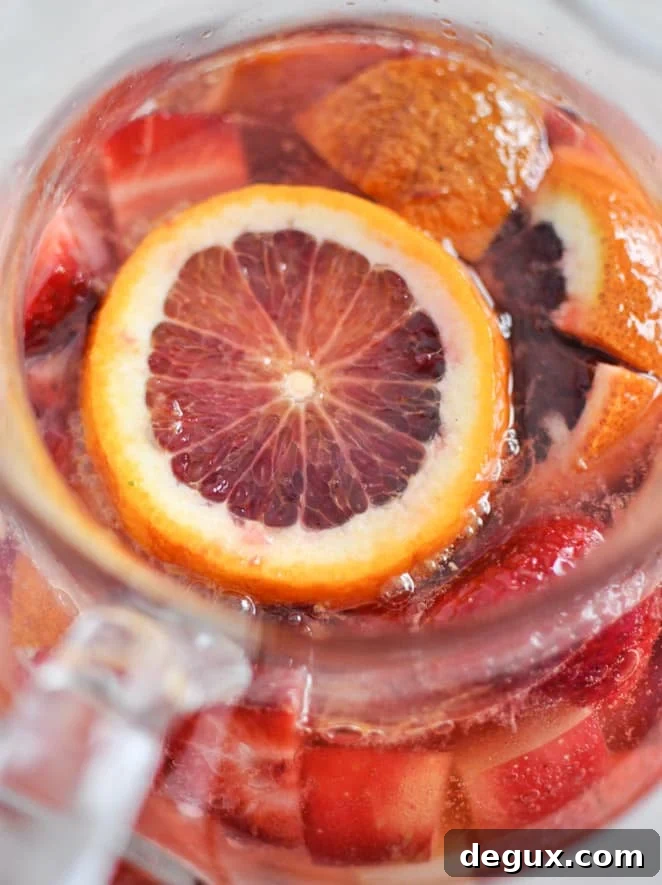 Blood Orange Sangria I howsweeteats.com