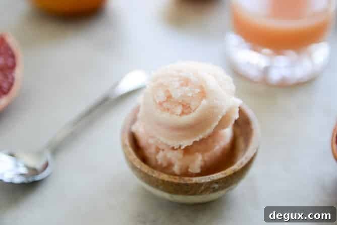 Grapefruit Sorbet I howsweeteats.com