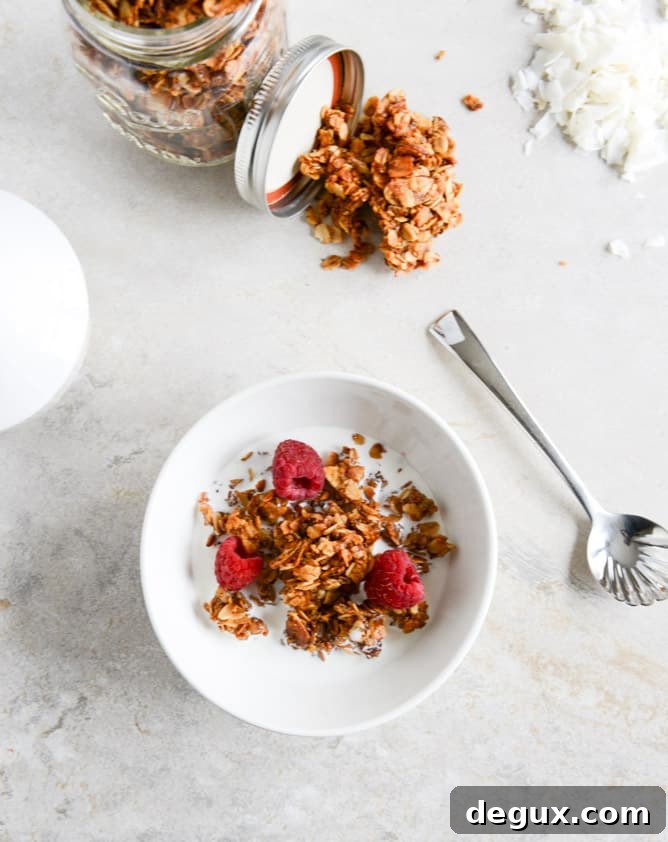 Coconut Butter Granola I howsweeteats.com