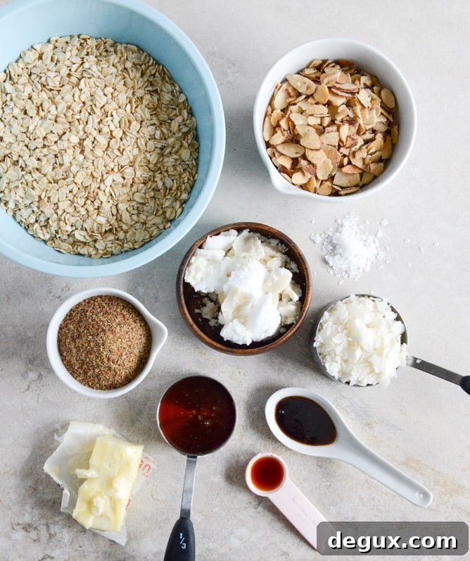 Coconut Butter Granola I howsweeteats.com