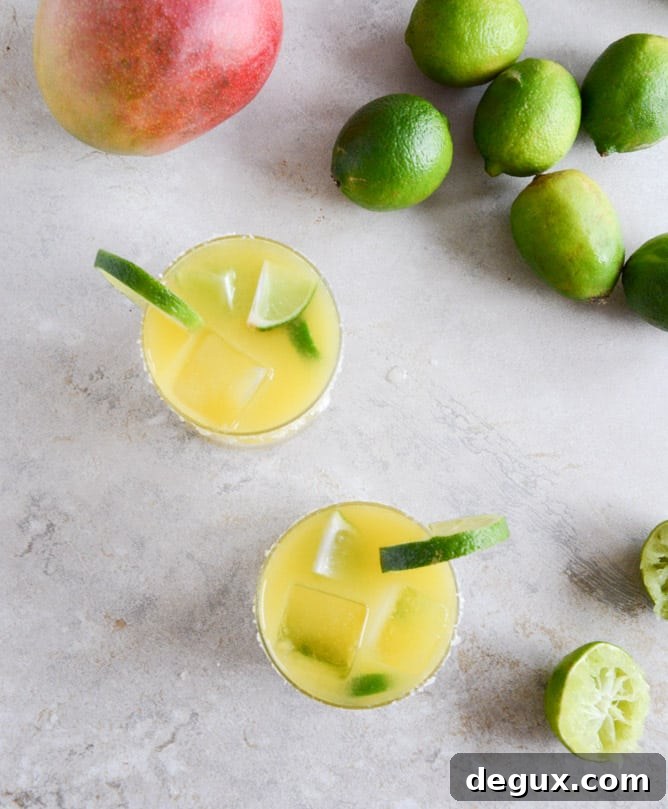 Mango Jalapeño Margaritas I howsweeteats.com