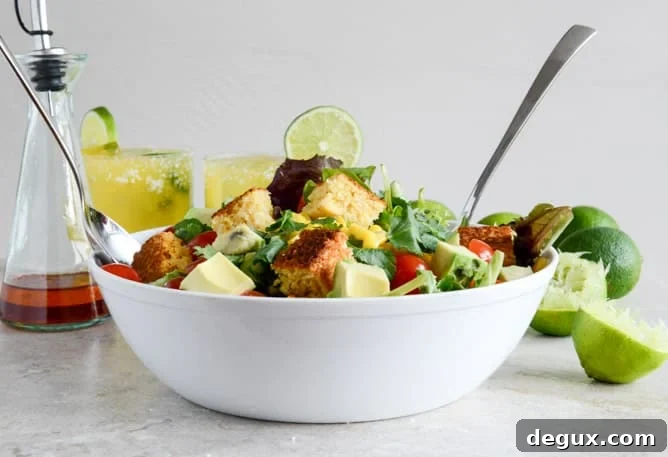 Black Bean + Cornbread Panzanella Salad I howsweeteats.com Black Bean + Cornbread Panzanella Salad I howsweeteats.com