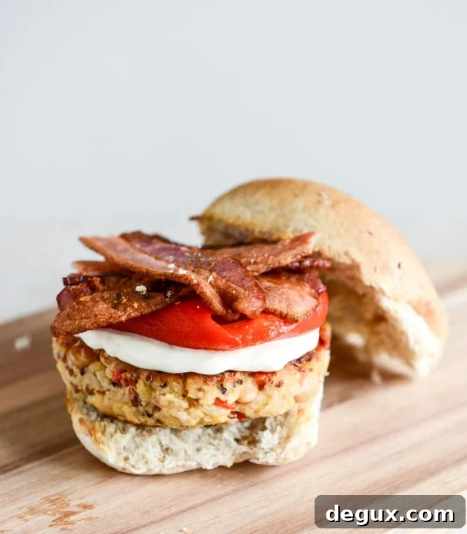 Roasted Red Pepper Quinoa + White Bean Burgers I howsweeteats.com Roasted Red Pepper Quinoa + White Bean Burgers I howsweeteats.com