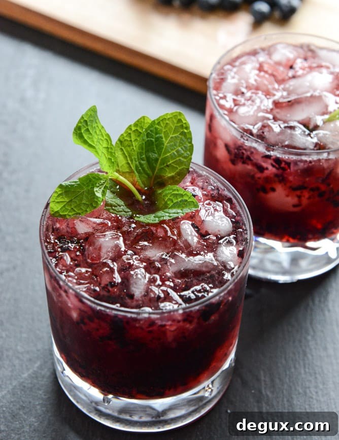 Blueberry Mint Juleps Blueberry Mint Juleps