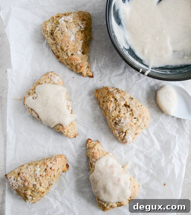 Banana Bread Scones I howsweeteats.com
