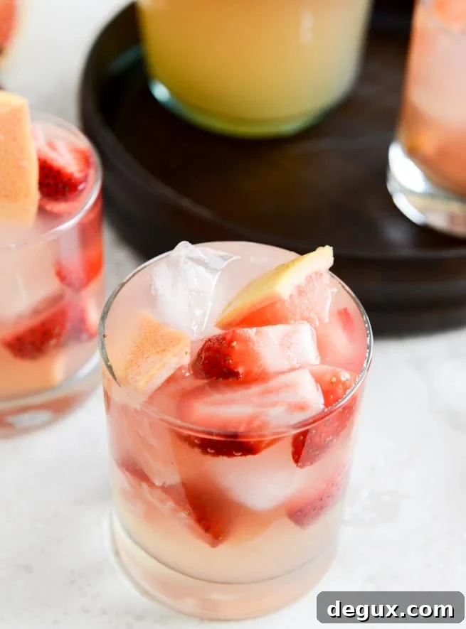 Sparkling Grapefruit Sangria I howsweeteats.com