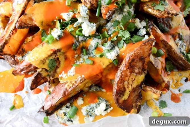 Crispy Buffalo Oven Fries I howsweeteats.com Crispy Buffalo Oven Fries I howsweeteats.com