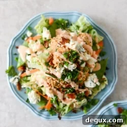 Crispy Buffalo Chicken Salad with Bacon and Spicy Ranch Dressing 2 img 31595 5