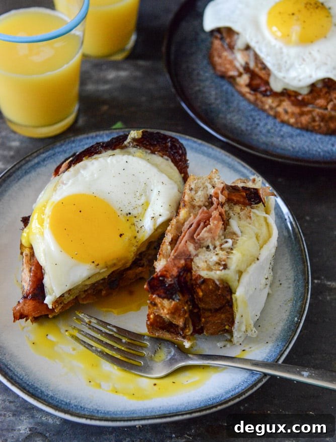 Croque Madame with Crispy Ham I howsweeteats.com