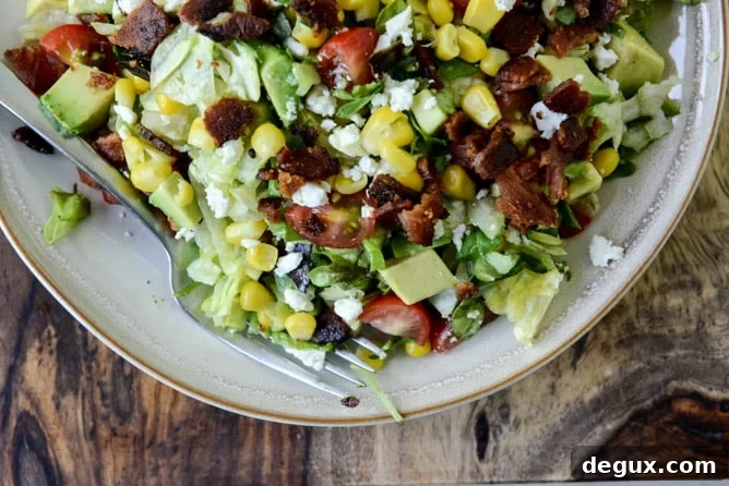 BLT Chopped Salad with Corn, Feta + Avocado BLT Chopped Salad with Corn, Feta + Avocado