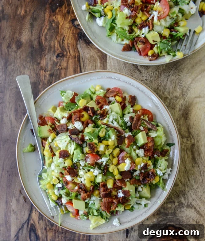 BLT Chopped Salad with Corn, Feta + Avocado BLT Chopped Salad with Corn, Feta + Avocado