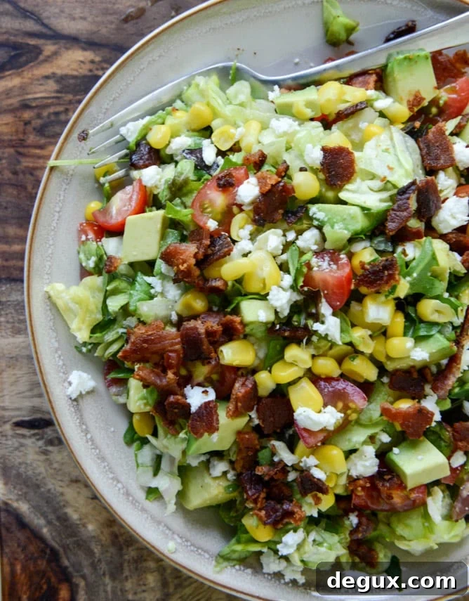 BLT Chopped Salad with Corn, Feta + Avocado BLT Chopped Salad with Corn, Feta + Avocado