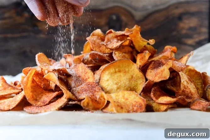 Homemade BBQ Sweet Potato Chips I howsweeteats.com Homemade BBQ Sweet Potato Chips I howsweeteats.com