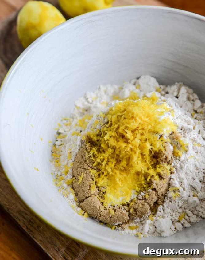 Brown Sugar Lemon Mascarpone Muffins I howsweeteats.com