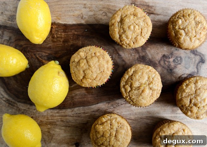 Brown Sugar Lemon Mascarpone Muffins I howsweeteats.com