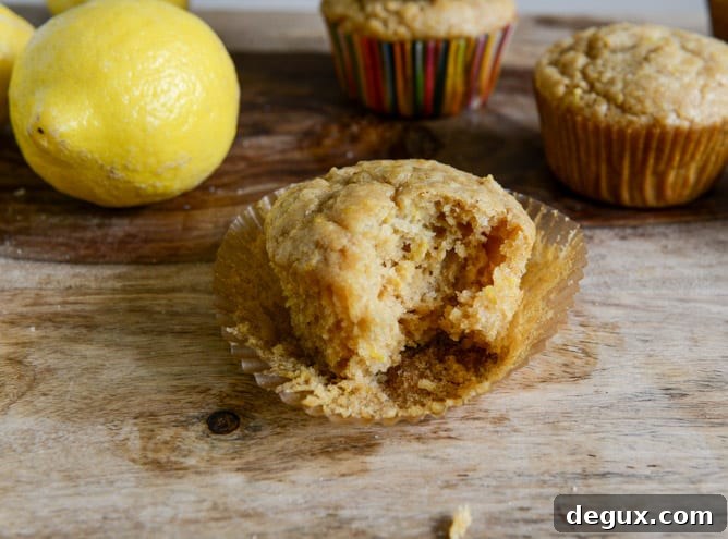 Brown Sugar Lemon Mascarpone Muffins I howsweeteats.com