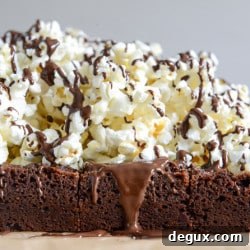 Butter-Popcorn Crunch Brownies: Salty-Sweet Snack Cake 2 img 32505 6