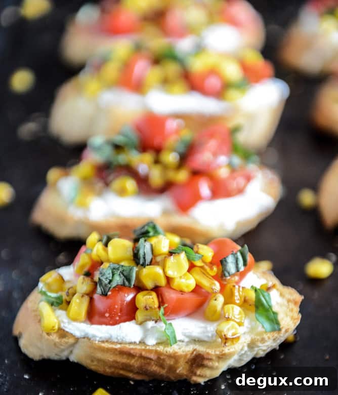 Summer Crostini with Whipped Roasted Garlic Goat Cheese I howsweeteats.com