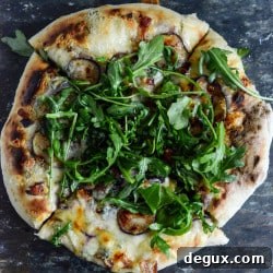 Fig, Bacon & Blue Cheese Pizza Recipe — Sweet Savory Gourmet Pizza 2 img 32622 6