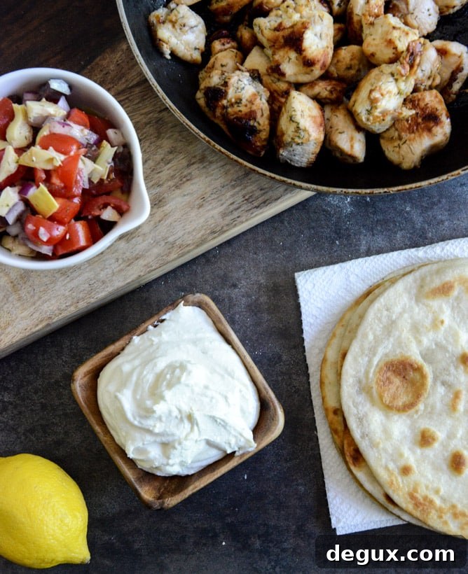 Marinated Greek Chicken Tostadas Marinated Greek Chicken Tostadas