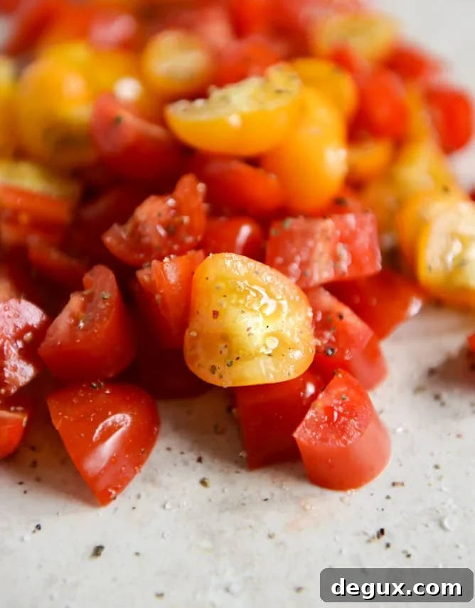Easy Grilled Corn Tomato Salad with Blue Cheese and Basil Ribbons