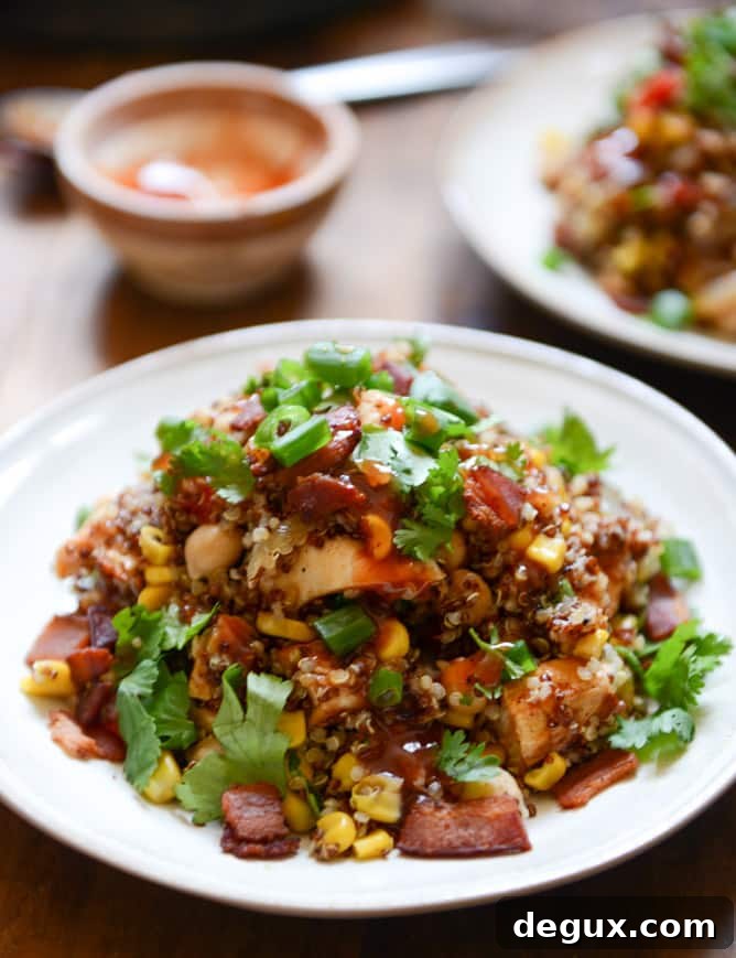 Summer BBQ Quinoa Salad I howsweeteats.com