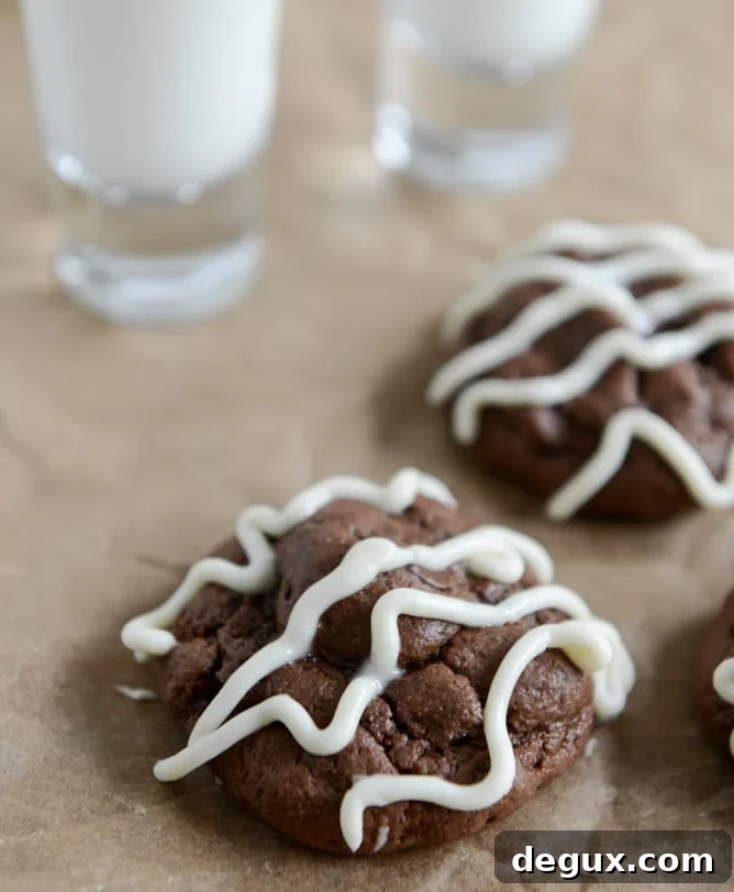 Double Chocolate Cheesecake Cookies I howsweeteats.com
