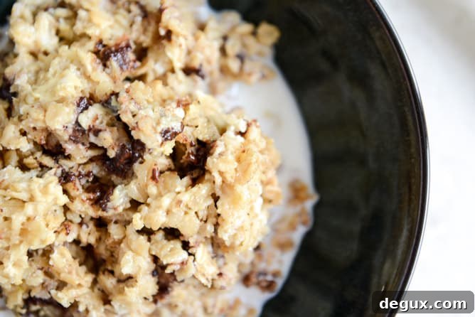 Dark Chocolate Chunk Cheesecake Baked Oatmeal