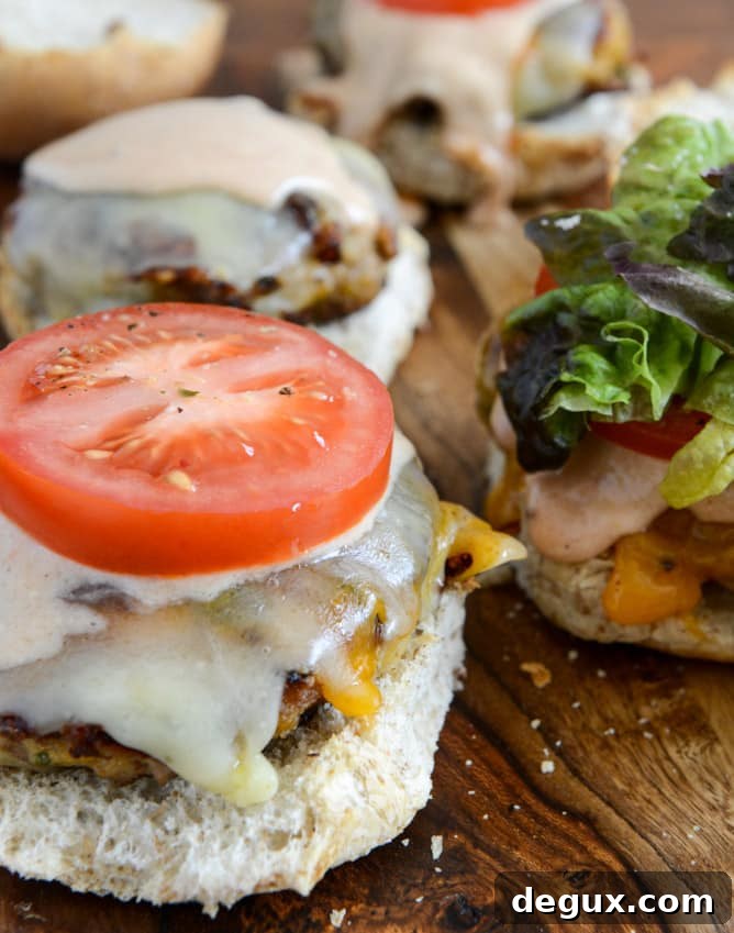 Roasted Jalapeño Cheddar Turkey Burgers with BBQ Aioli