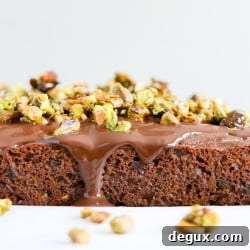 Whole Wheat Chocolate Zucchini Snack Cake with Candied Pistachios 2 img 33945 6
