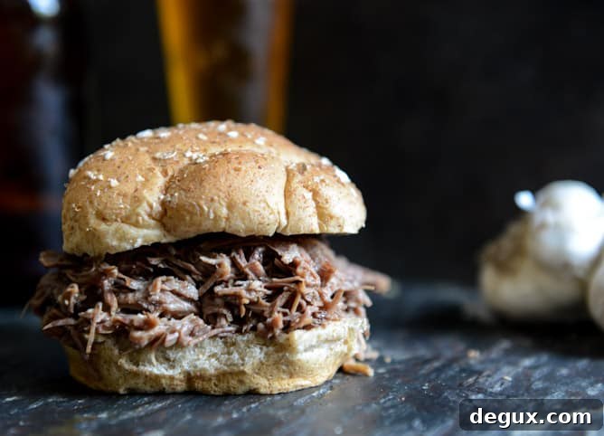 Pulled Pot Roast Sandwich