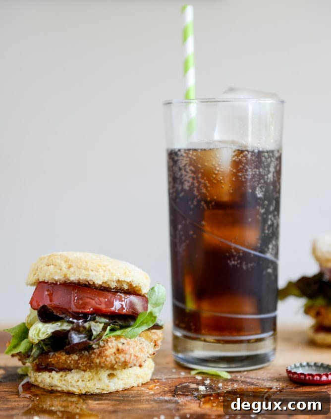 Crispy Buttermilk Baked Chicken + Corn Bread Biscuit Sliders I howsweeteats.com Crispy Buttermilk Baked Chicken + Corn Bread Biscuit Sliders I howsweeteats.com