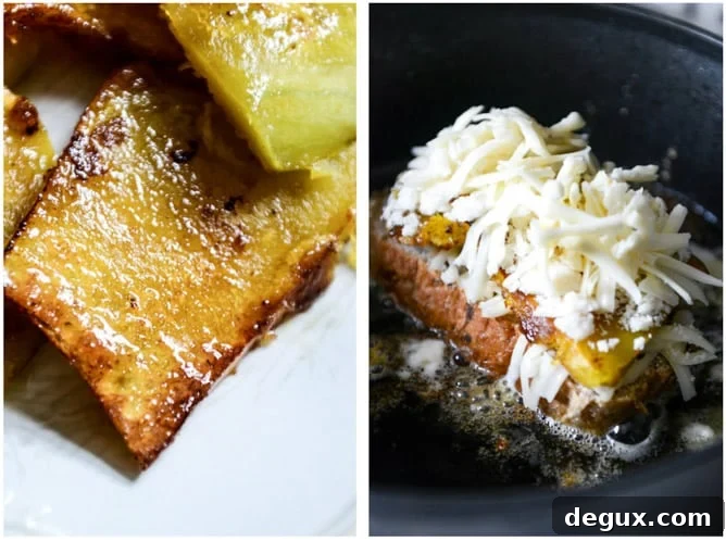 Caramelized Butternut Squash, Roasted Garlic + Coconut Butter Grilled Cheese I howsweeteats.com