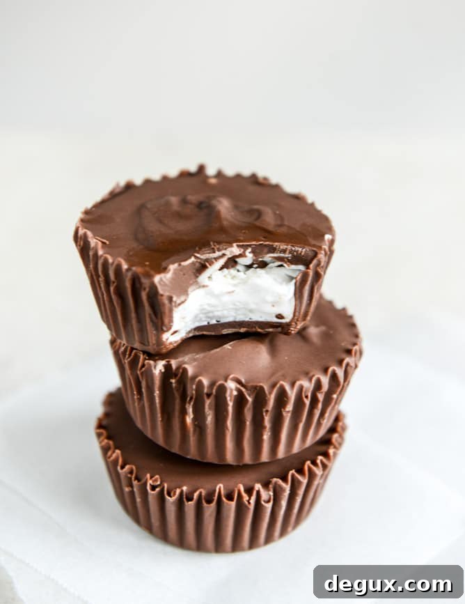Homemade Mallo Cups I howsweeteats.com