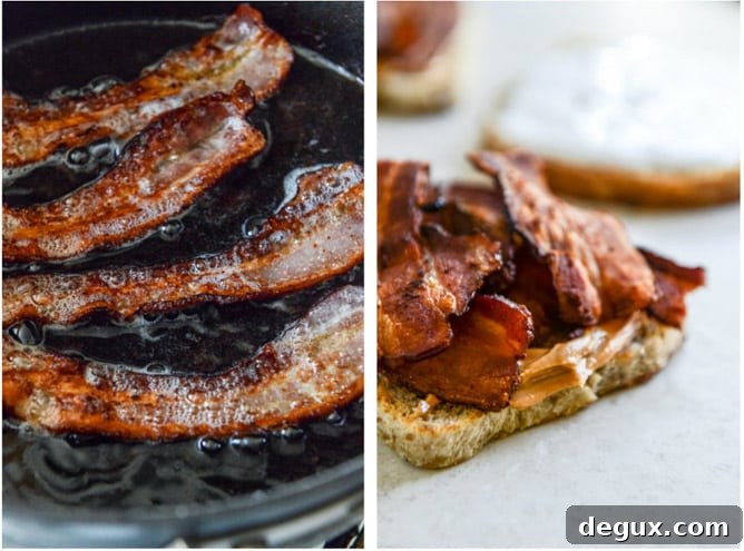 Toasted Bacon Fluffernutters I howsweeteats.com Toasted Bacon Fluffernutters I howsweeteats.com