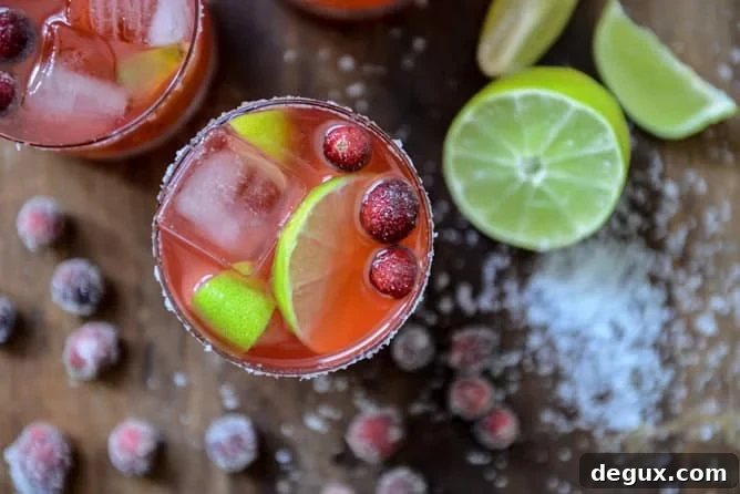 fresh cranberry ginger vanilla margaritas (with sugared cranberries!) I howsweeteats.com fresh cranberry ginger vanilla margaritas (with sugared cranberries!) I howsweeteats.com